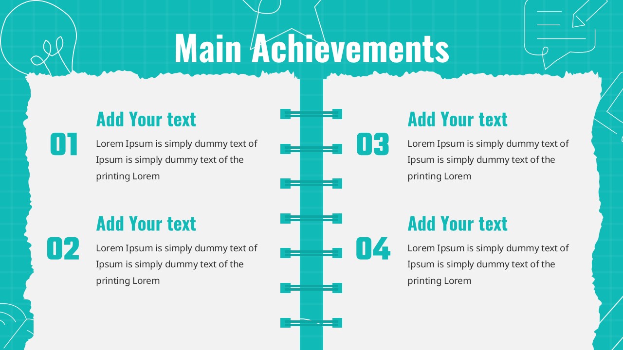 year achievements template