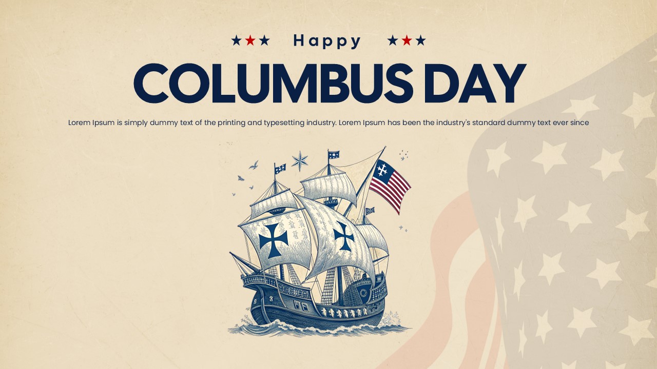 Columbus day template