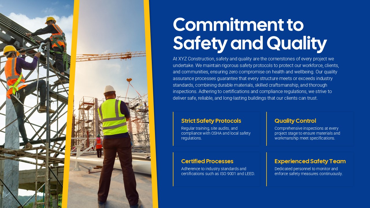 company safety and quality