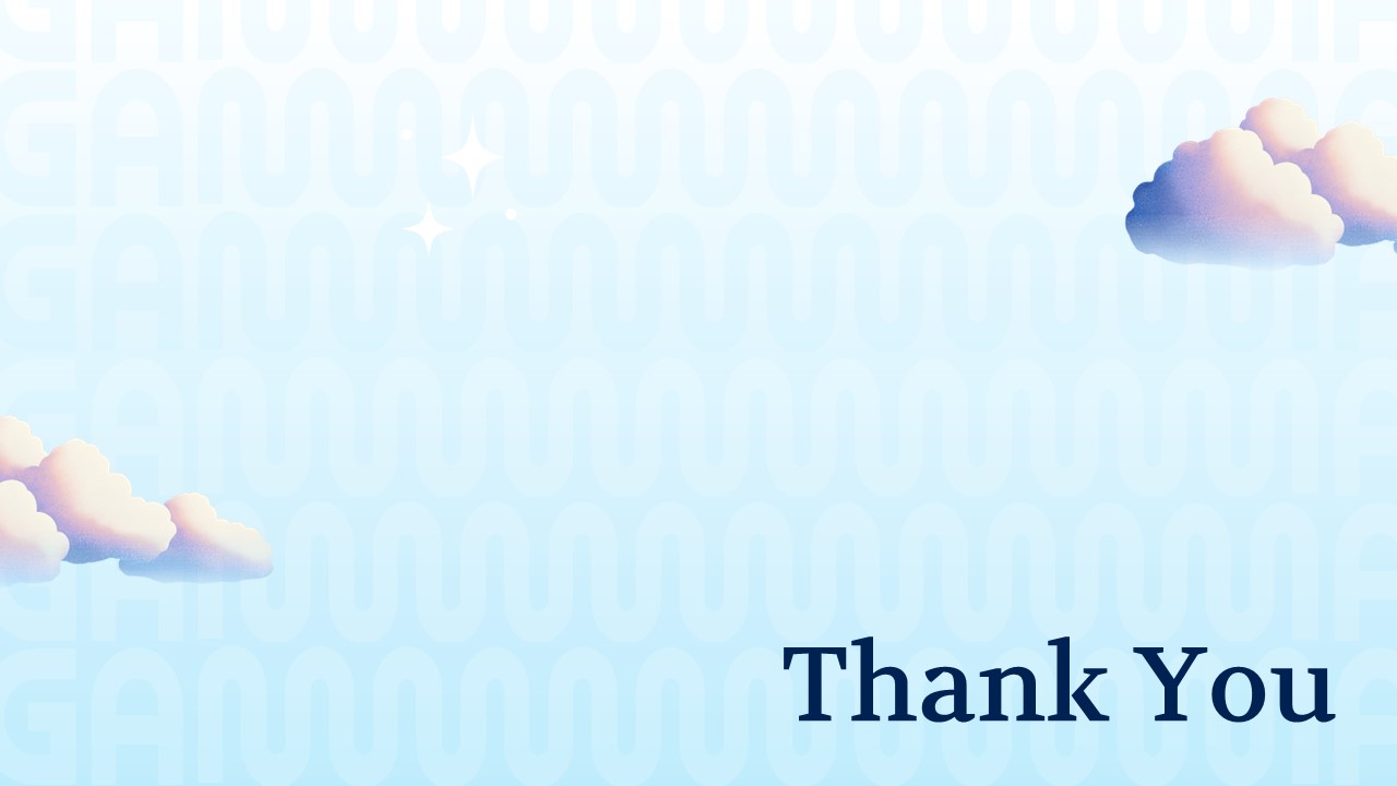 gamma thank you template