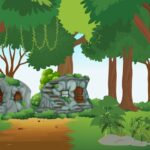 green trees background