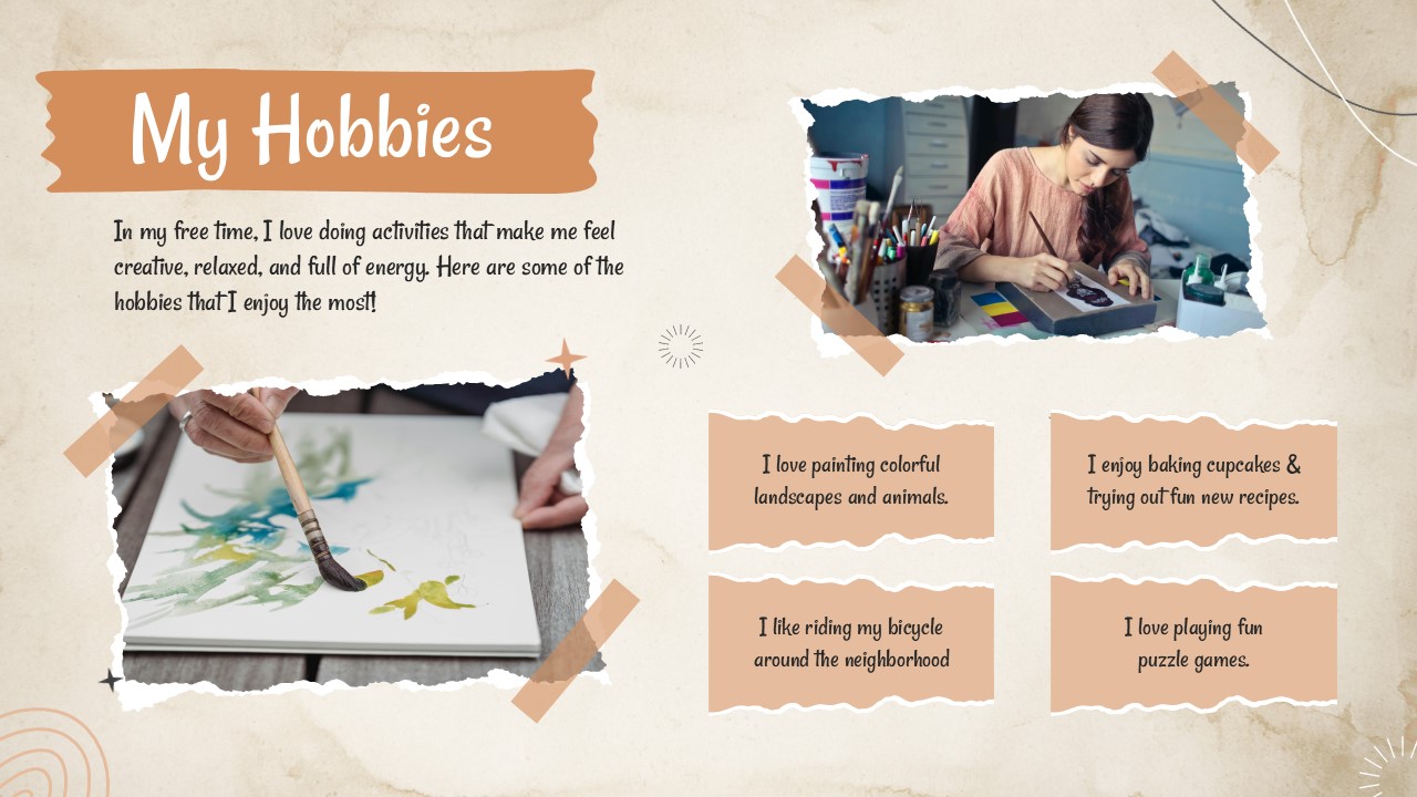my hobbies template