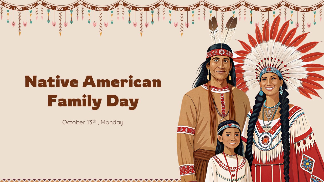 native american family day poster
