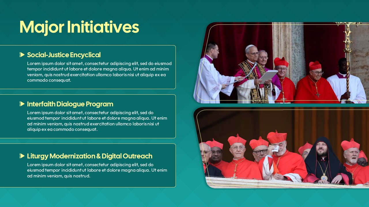 pope initiatives