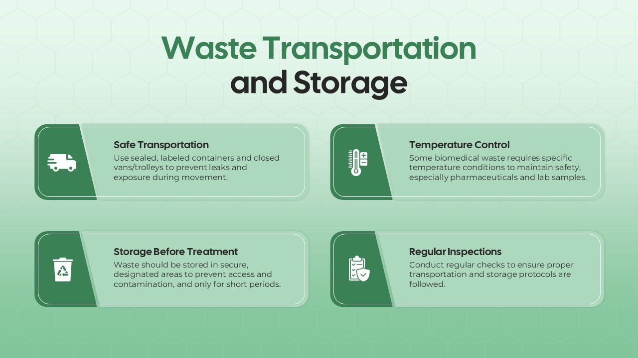 waste transportation and storage