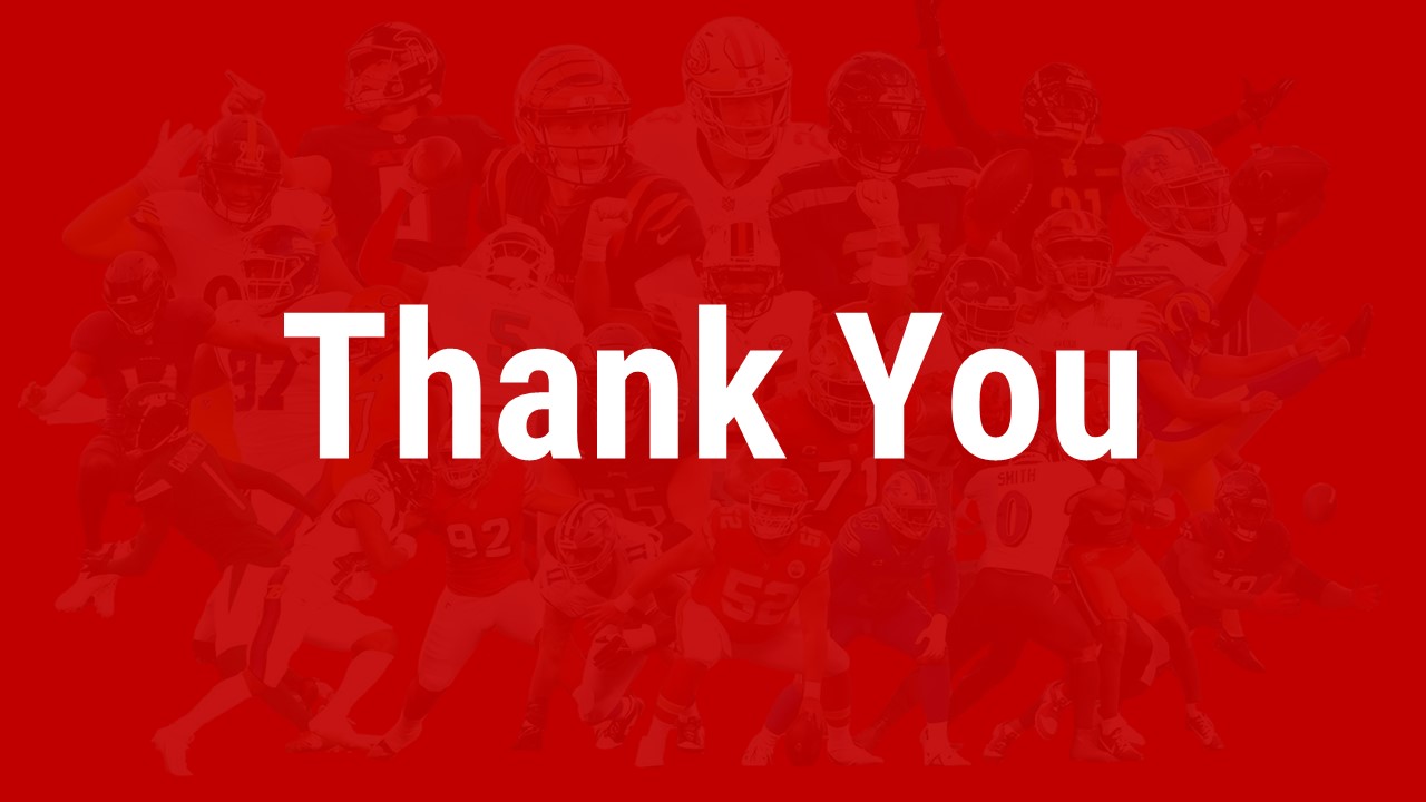 NFL Thank You Template