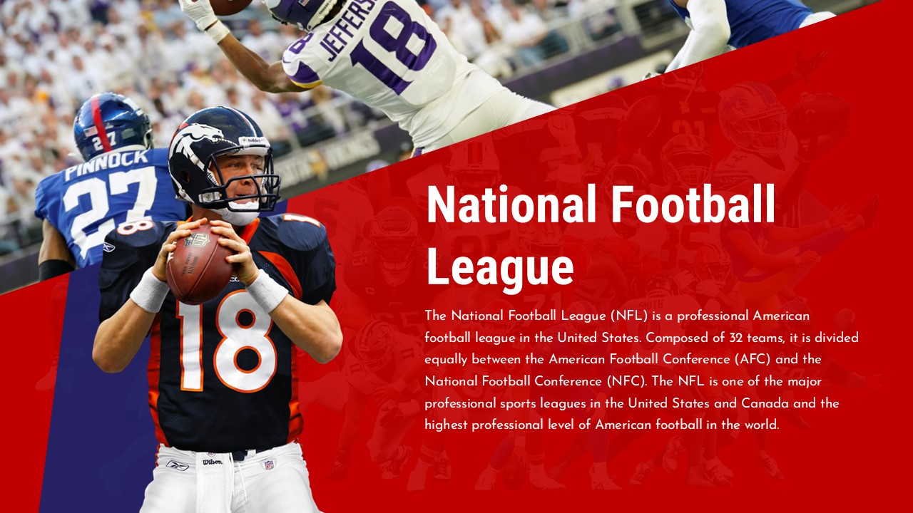 National Football League Template