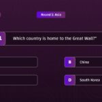 asia country quiz template