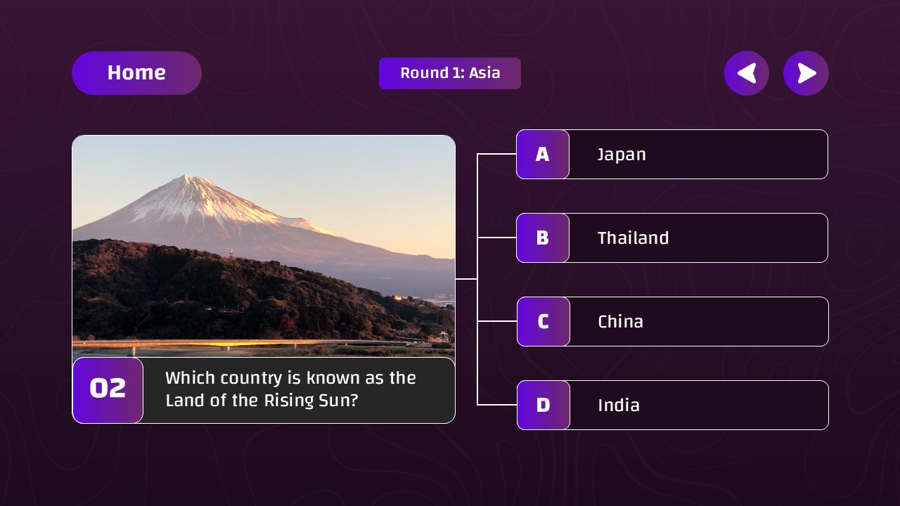 asia quiz template 2