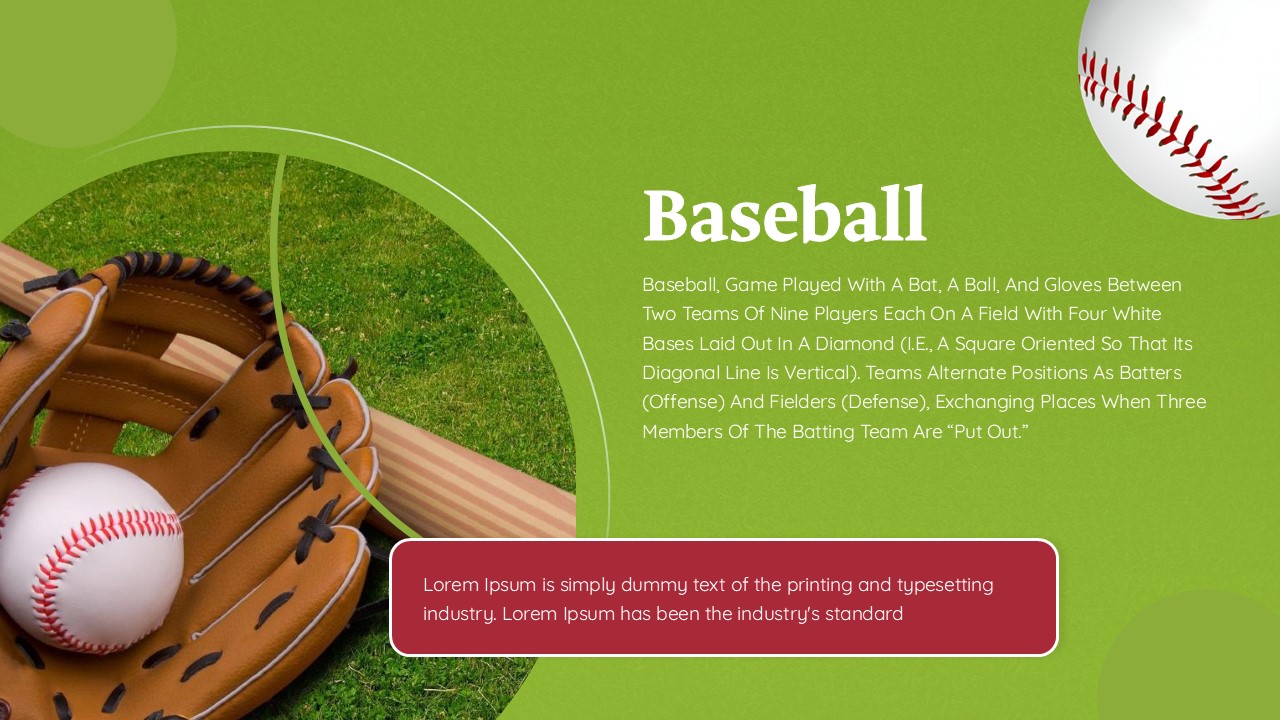 baseball powerpoint template