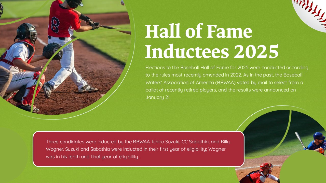 baseball presentation template