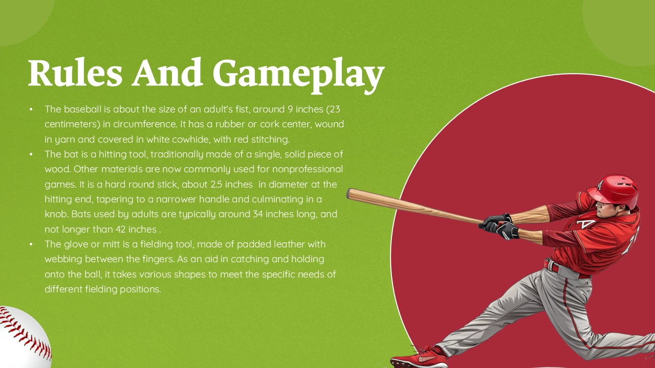 Free Baseball Template for PowerPoint and Google Slides - SlideChef