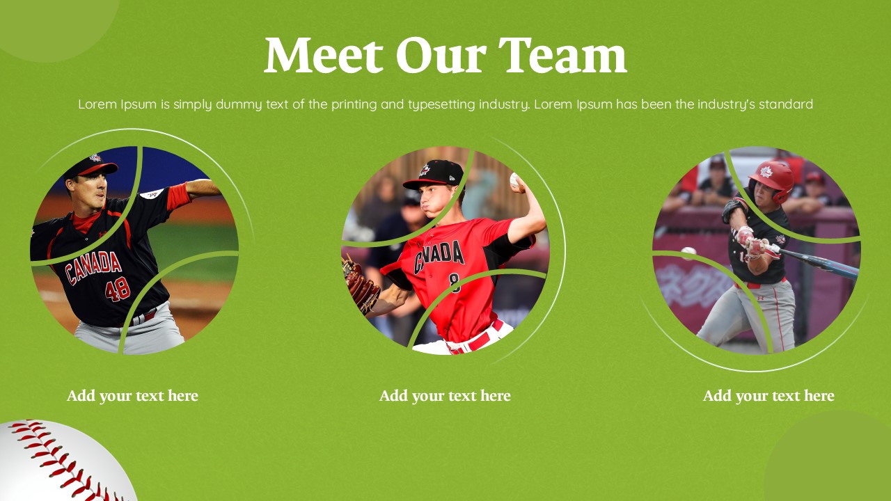 Free Baseball Template for PowerPoint and Google Slides - SlideChef