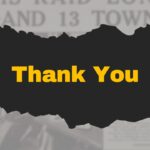 black and white thank you