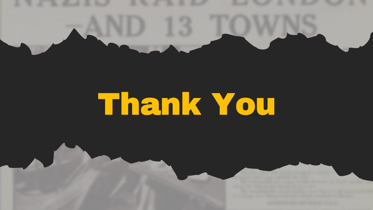 black and white thank you