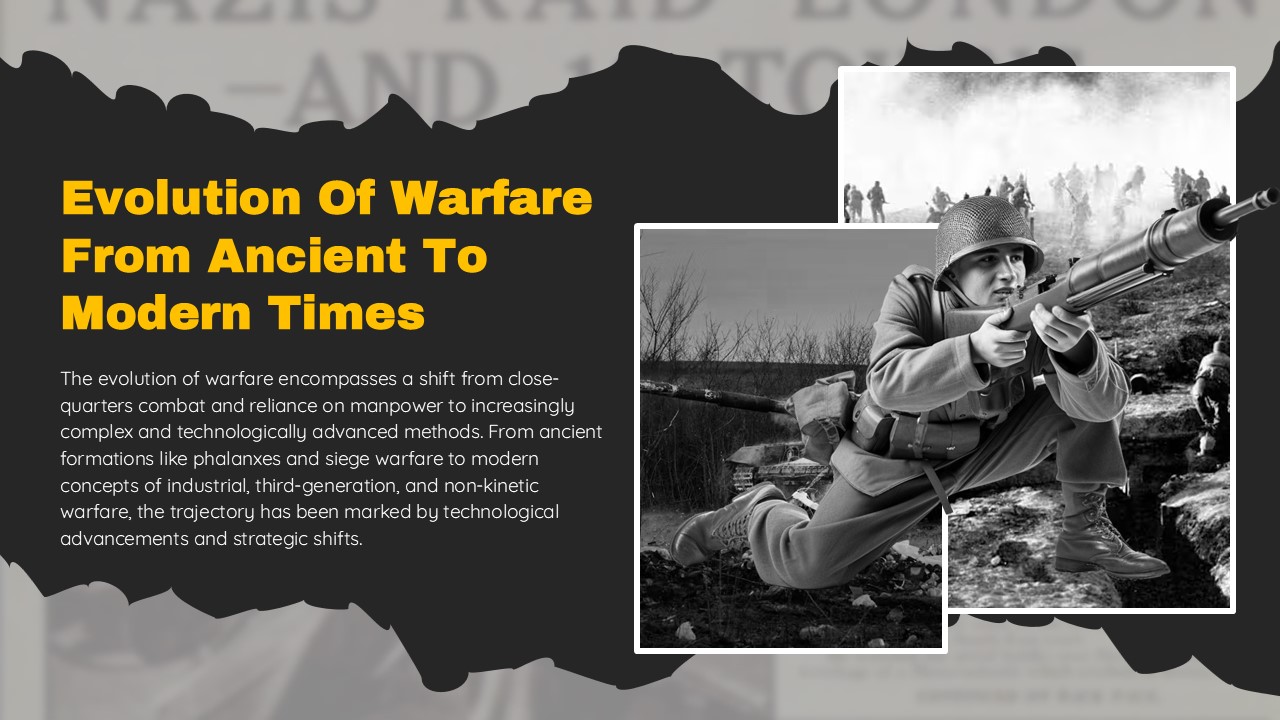 evolution of war template