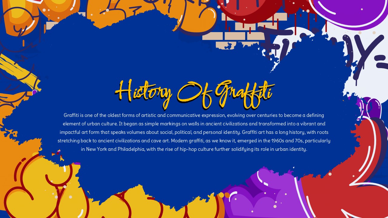 graffiti style history template