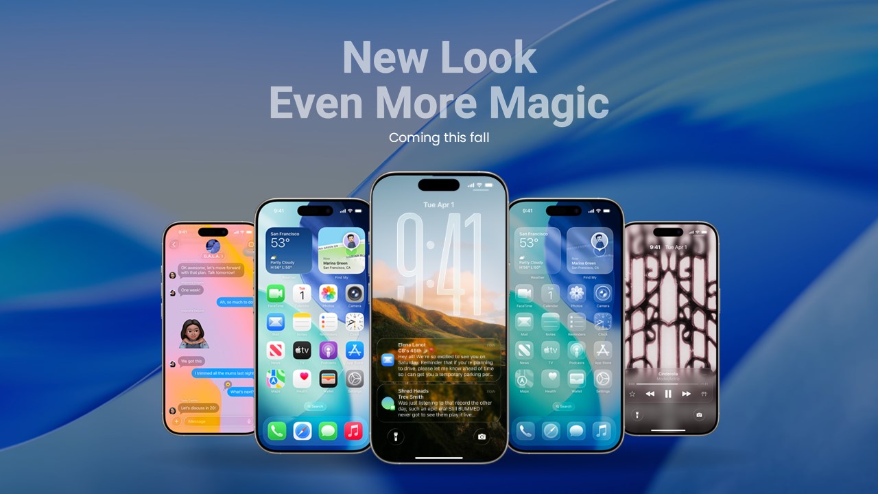 iOS 26 Theme Designs | Free PowerPoint Template & Google Slides - SlideChef