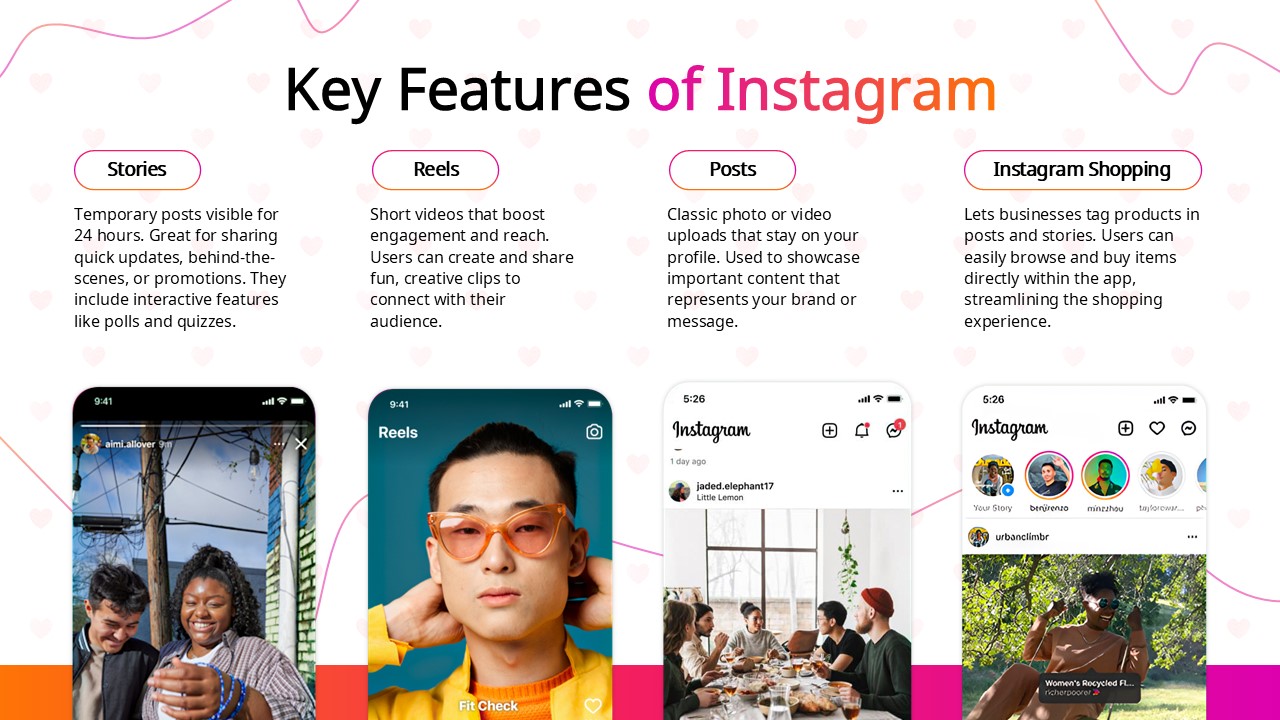 instagram theme features template