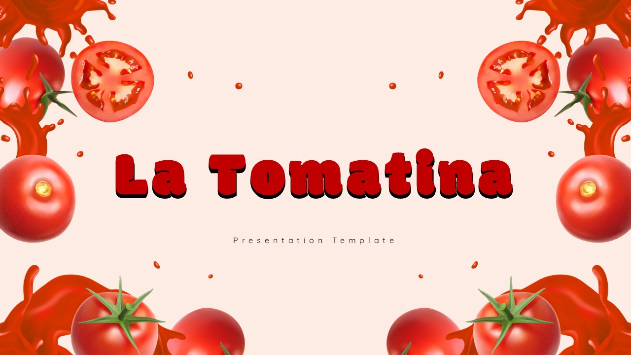 la tomatina festival template