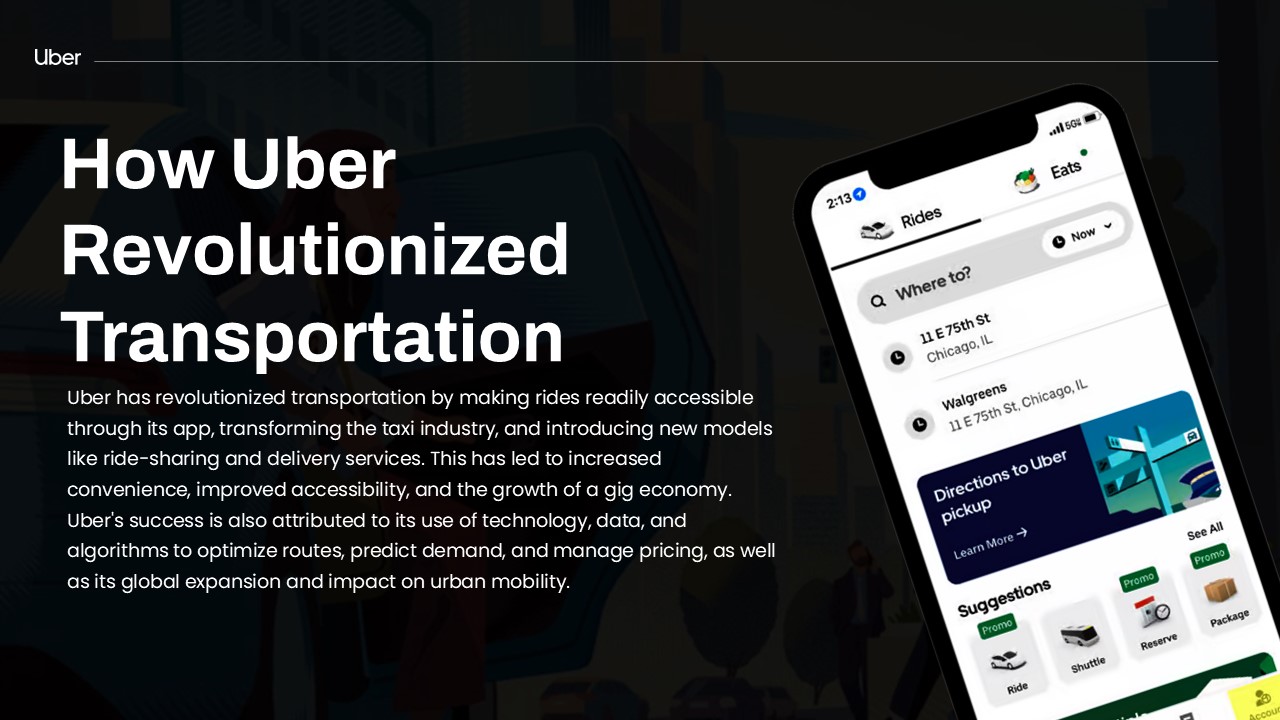 uber transportation template