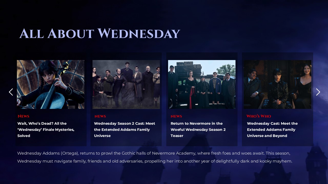 wednesday movie story