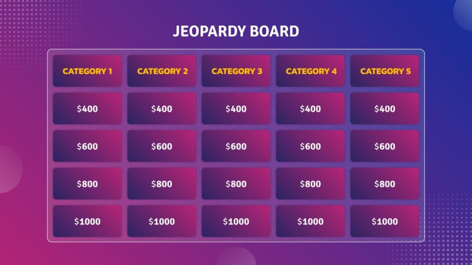 Slidekit Jeopardy Game Template