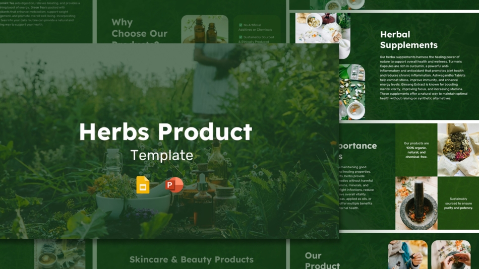 free herbs slide template template