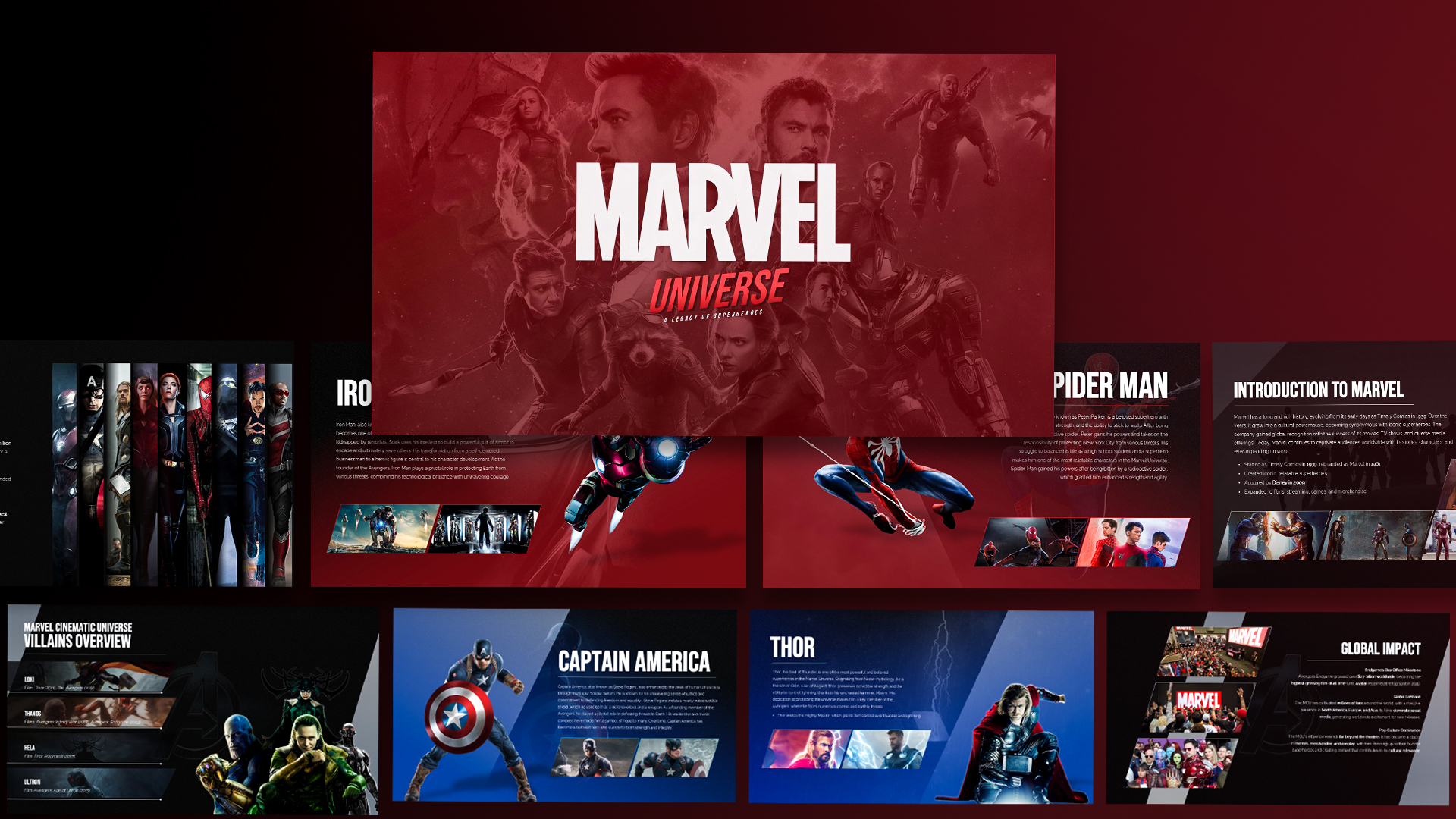 marvel universe template