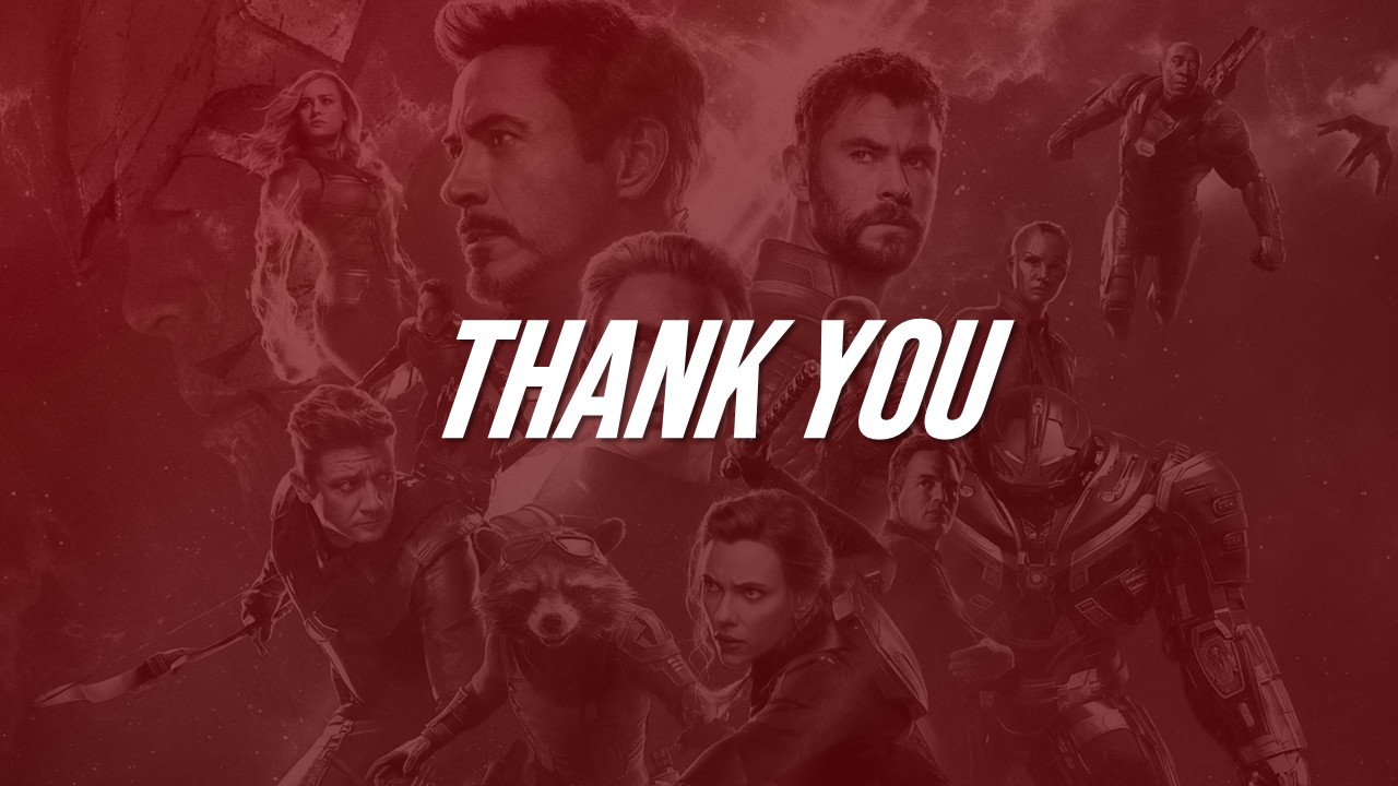 marvel universe thank you