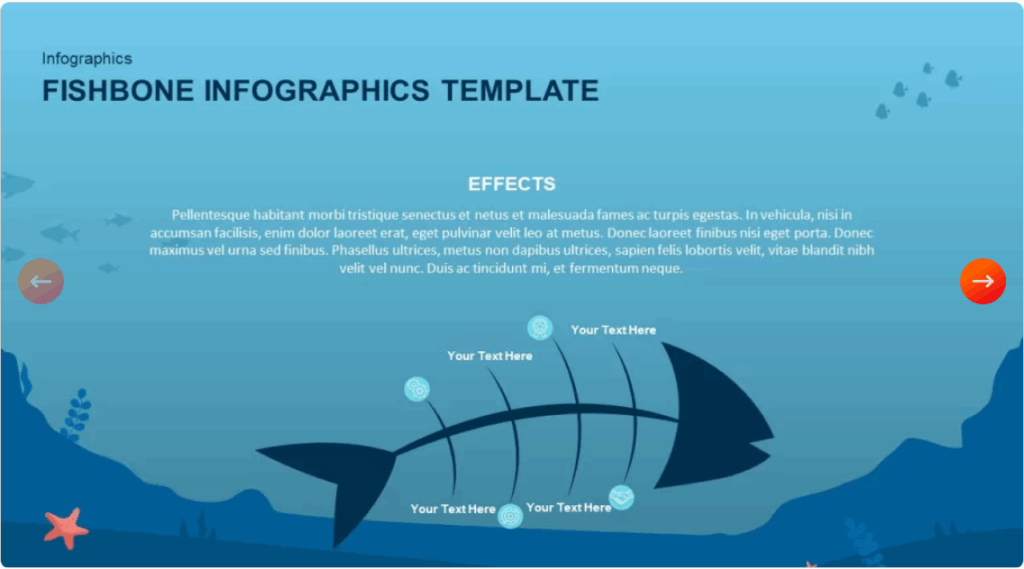 fishbone infographic template 