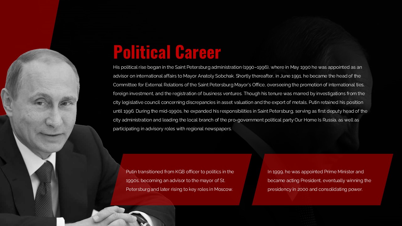vladimir putin political career