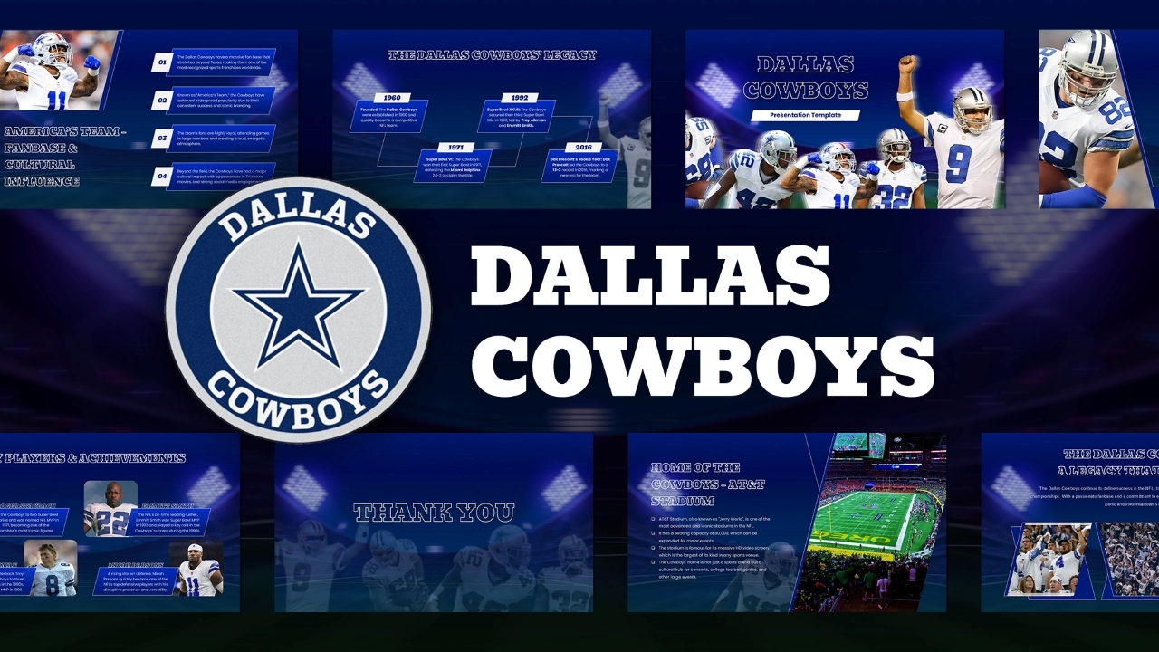 Dallas Cowboys team template