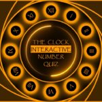 Interactive clock quiz game