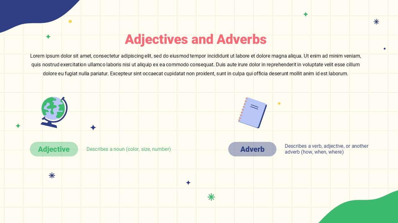 adjectives and adverbs