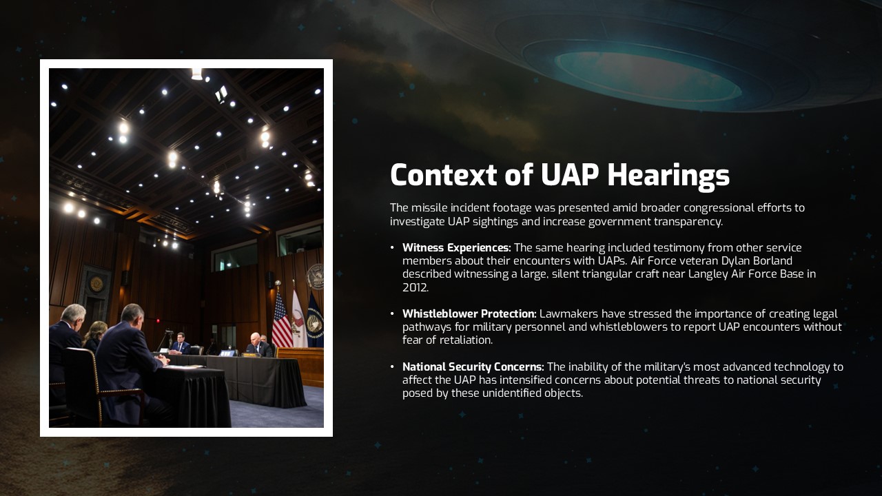 contexto de la audiencia UAP