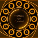 interactive clock quiz game thank you slide