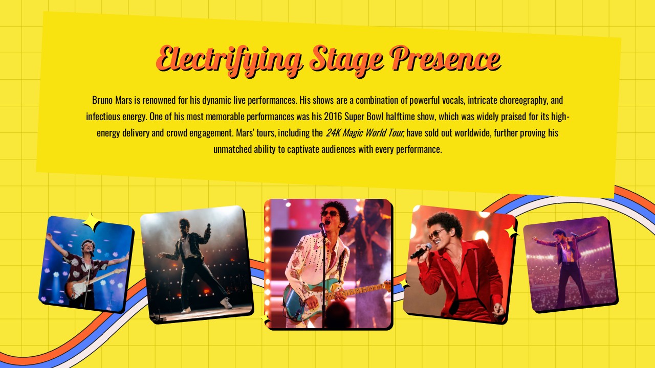 bruno mars stage presence