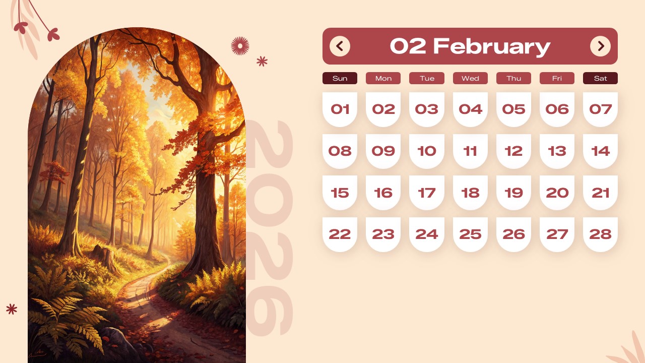 February 2026 calendar