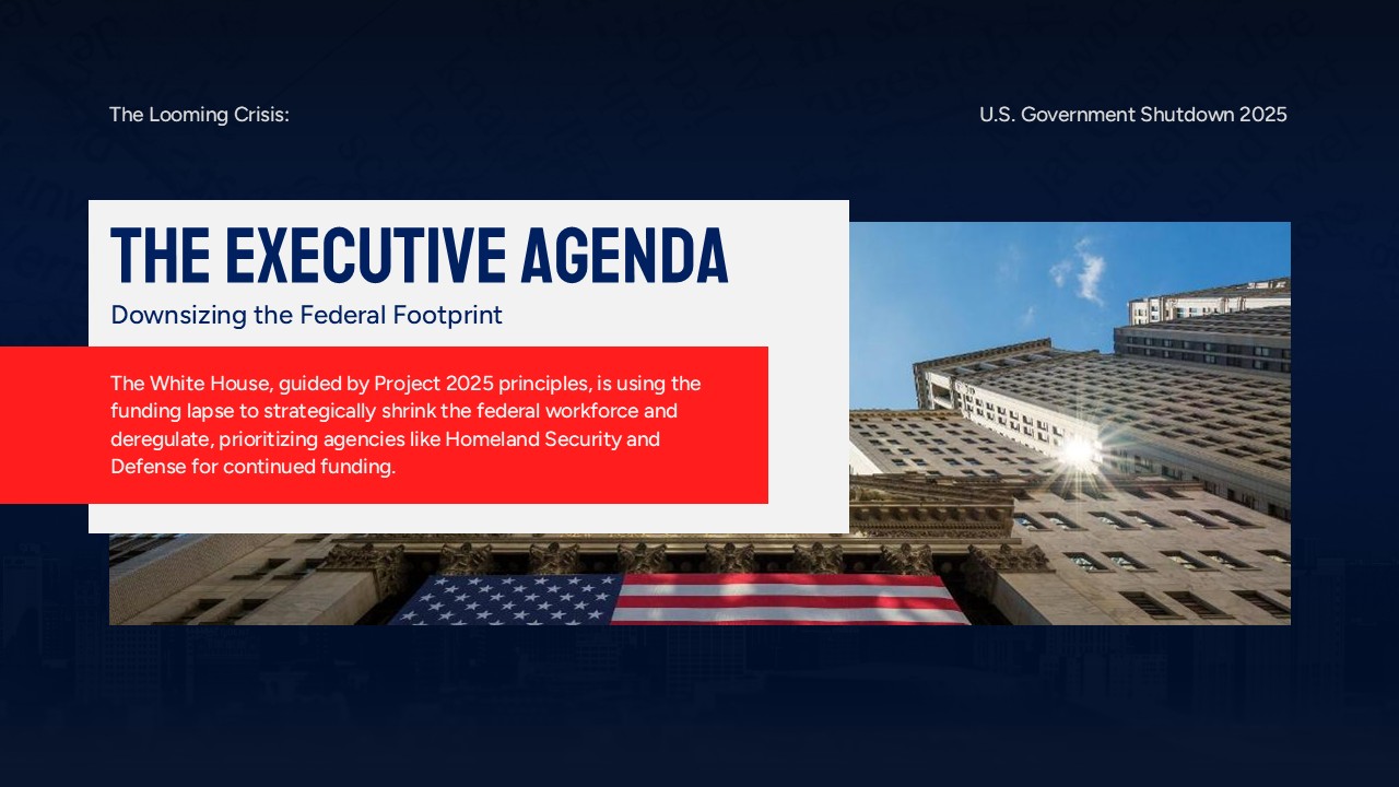 us govt shutdown executive agenda