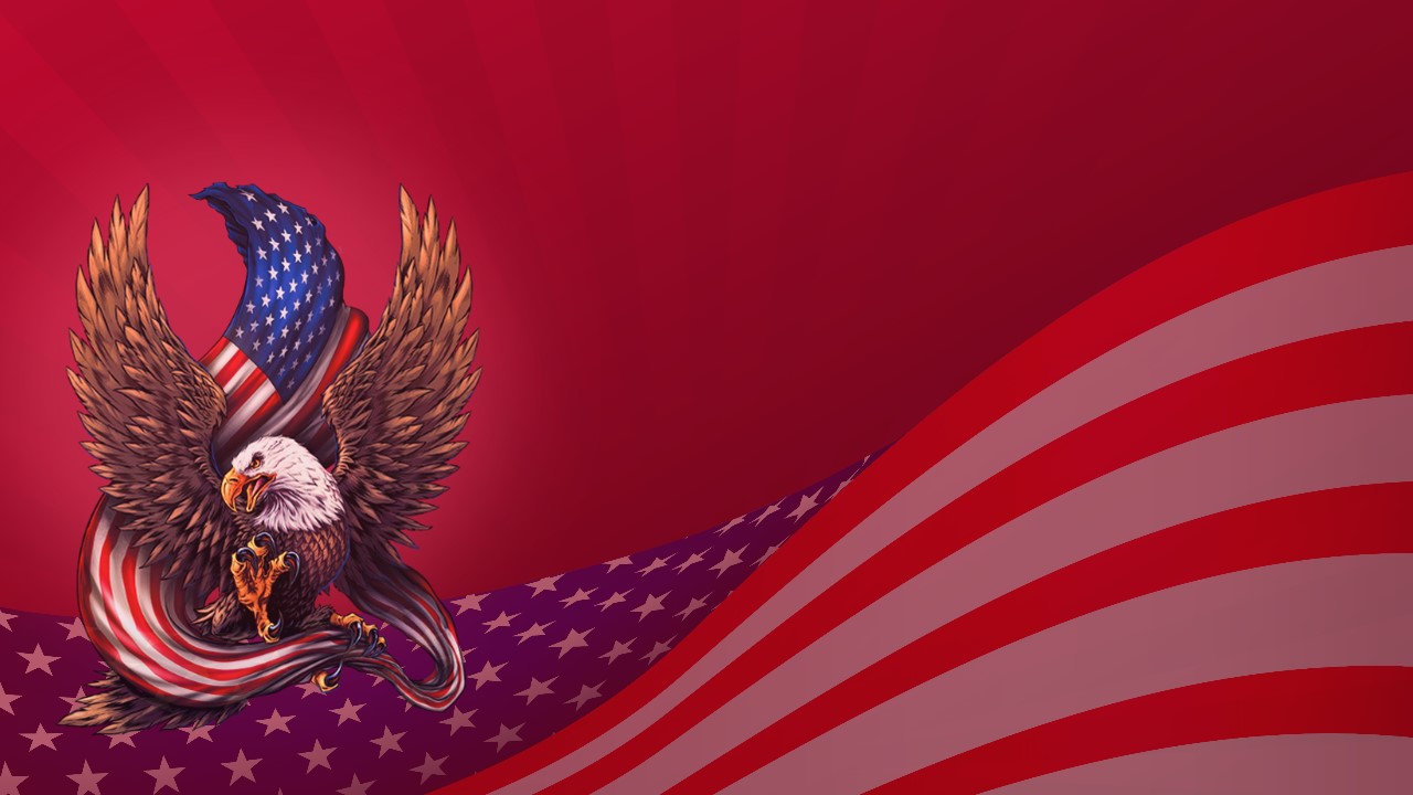 usa eagle and flag background