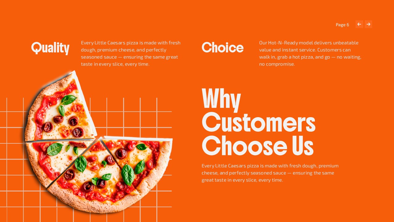 why choose us - restaurant template