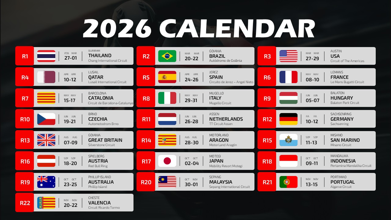 2026 moto gp schedule