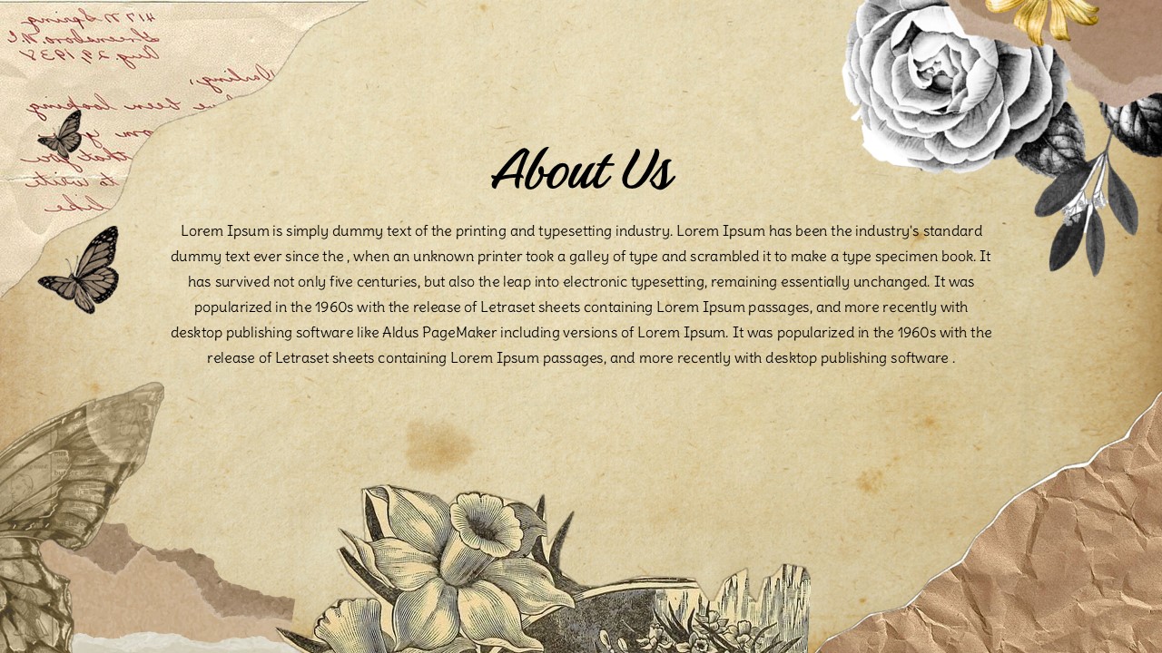 aesthetic about us template