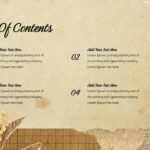 aesthetic table of content template