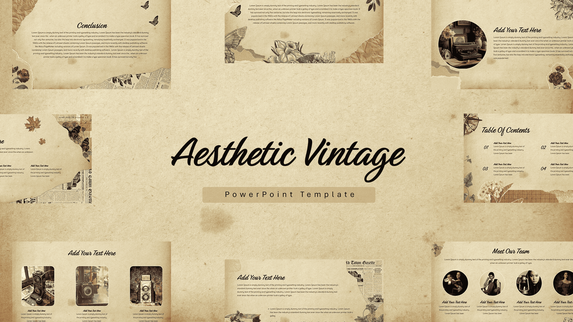 aesthetic vintage template