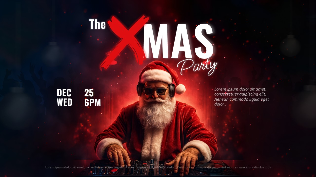 christmas party poster