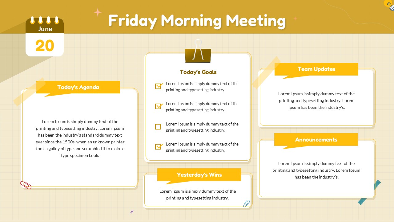 friday morning meeting slides
