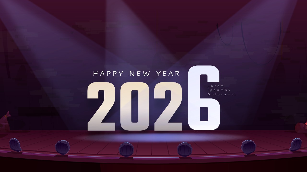 happy new year 2026 poster