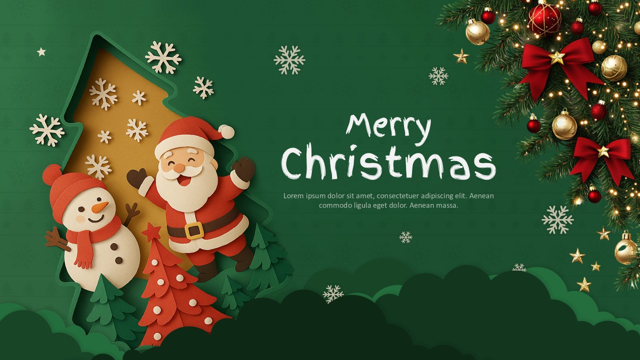 merry christmas template